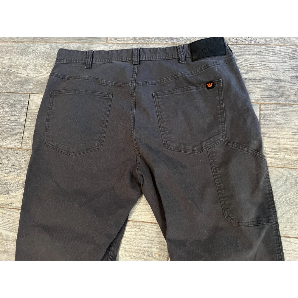 Eddie Bauer Canvas Utility Pants 38x32 Mens 38 x 32 Gray Stretch Workwear 0558 - Picture 10 of 11
